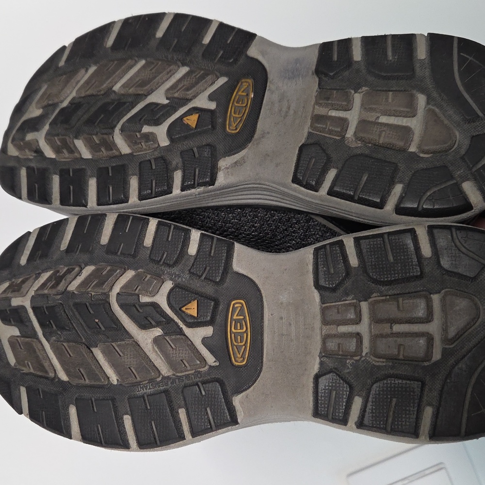 Keen Men's Black and Gray Steel Toe Safety Shoes Size 7 - Picture 5 of 6